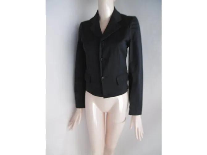 Comme Des Garcons Chaqueta recortada Gris antracita 