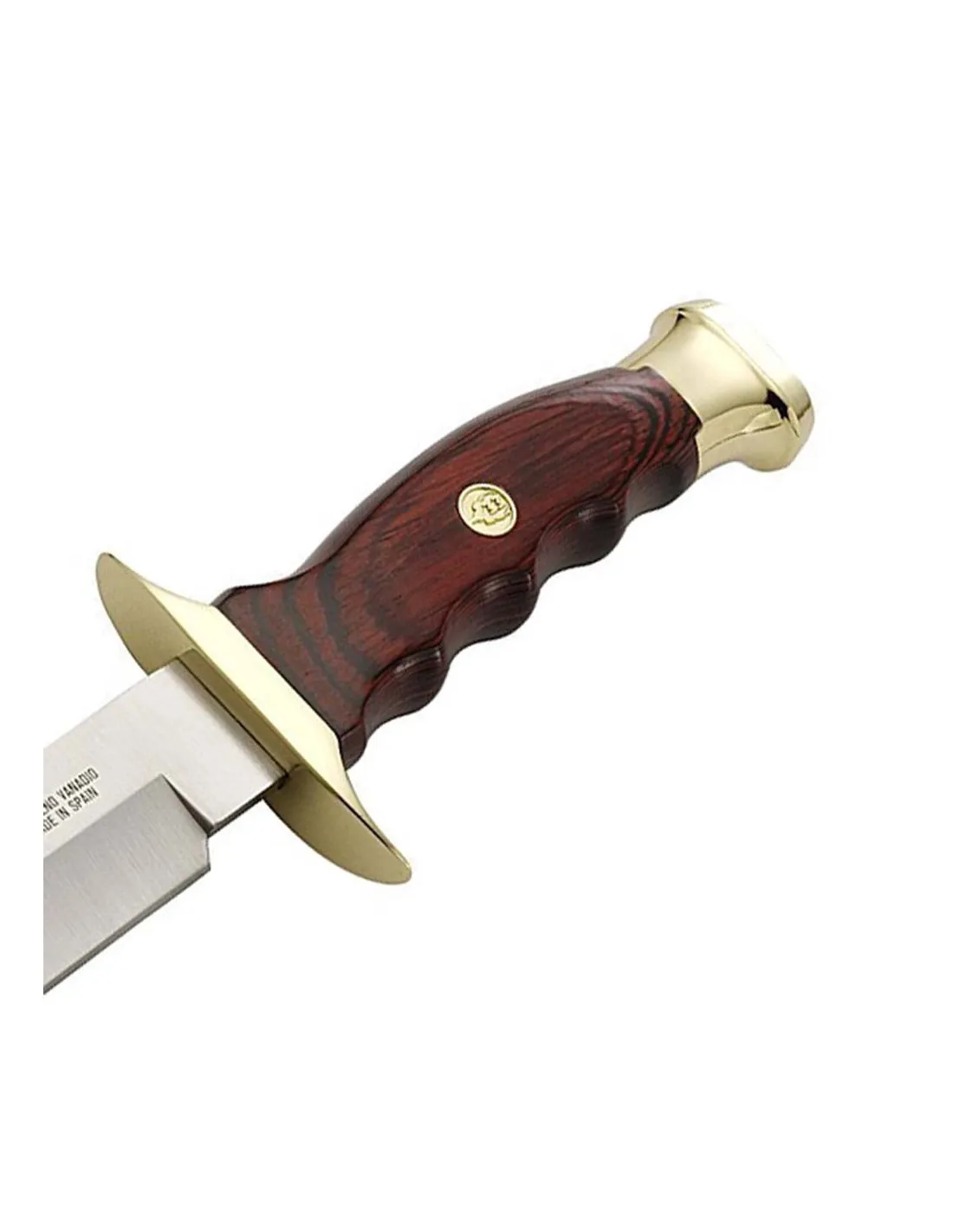 Cuchillo Bowie de Muela, madera coral (25,5 cm.)