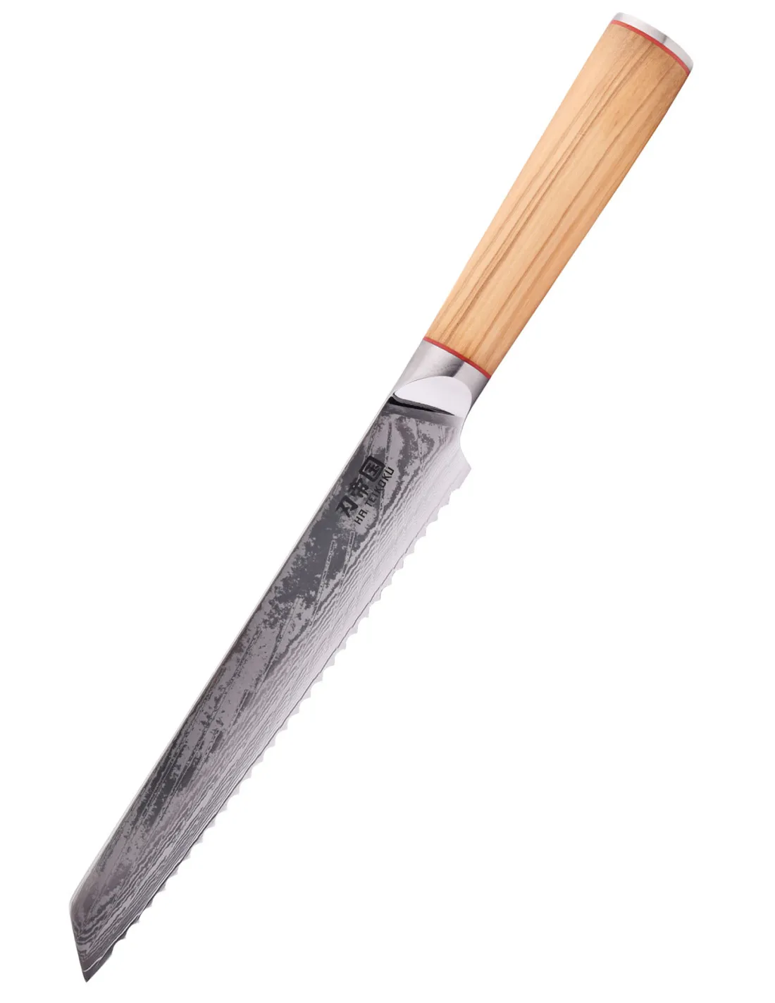 Cuchillo Cocina Panero Ha Teikoku, hoja Acero Damasco (33,5 cm.)