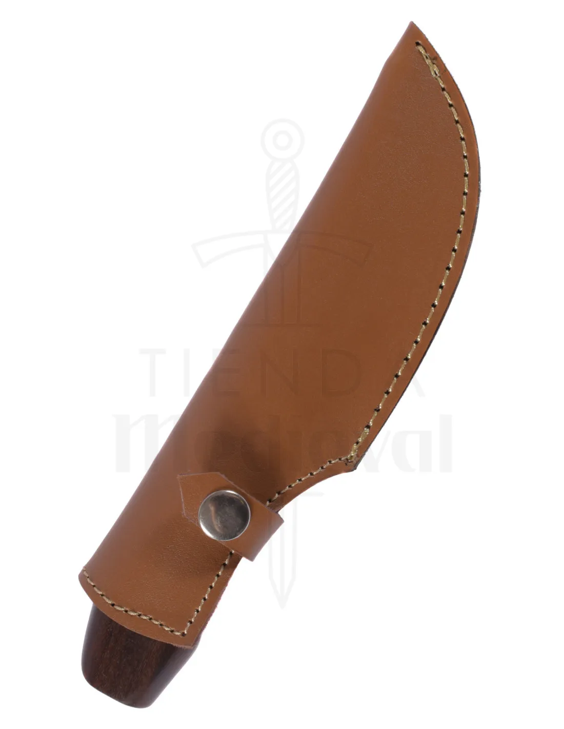 Cuchillo de caza acero con funda cuero (20 cm.)