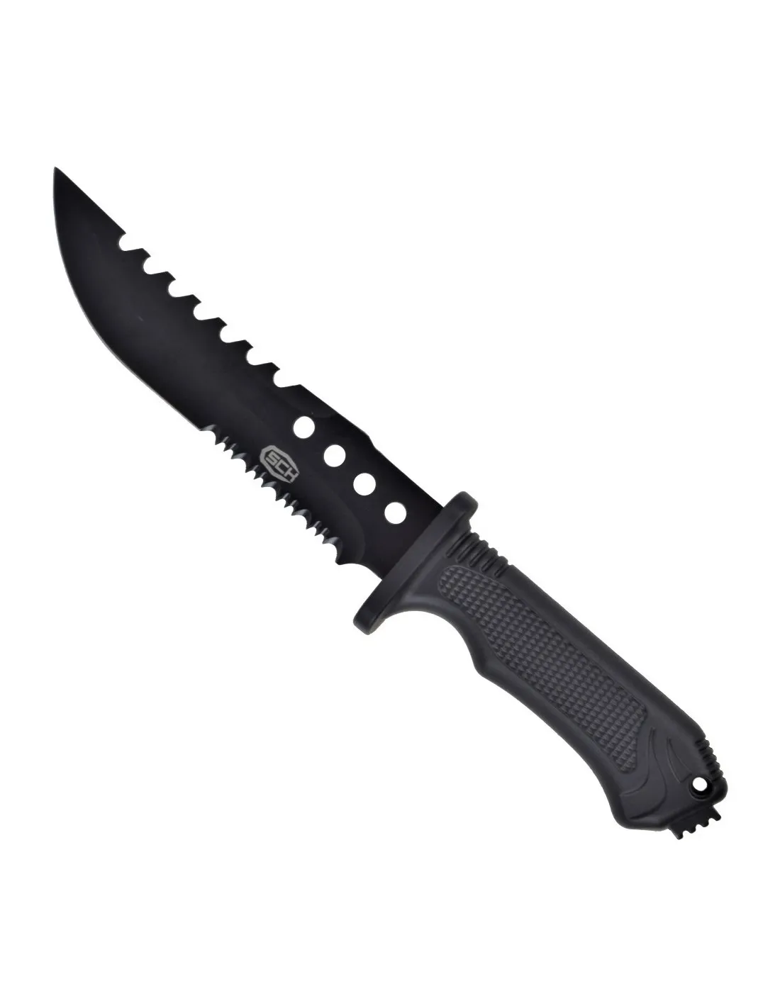 Cuchillo de caza SCK hoja acero inox. con sierra (31,5 cm.)