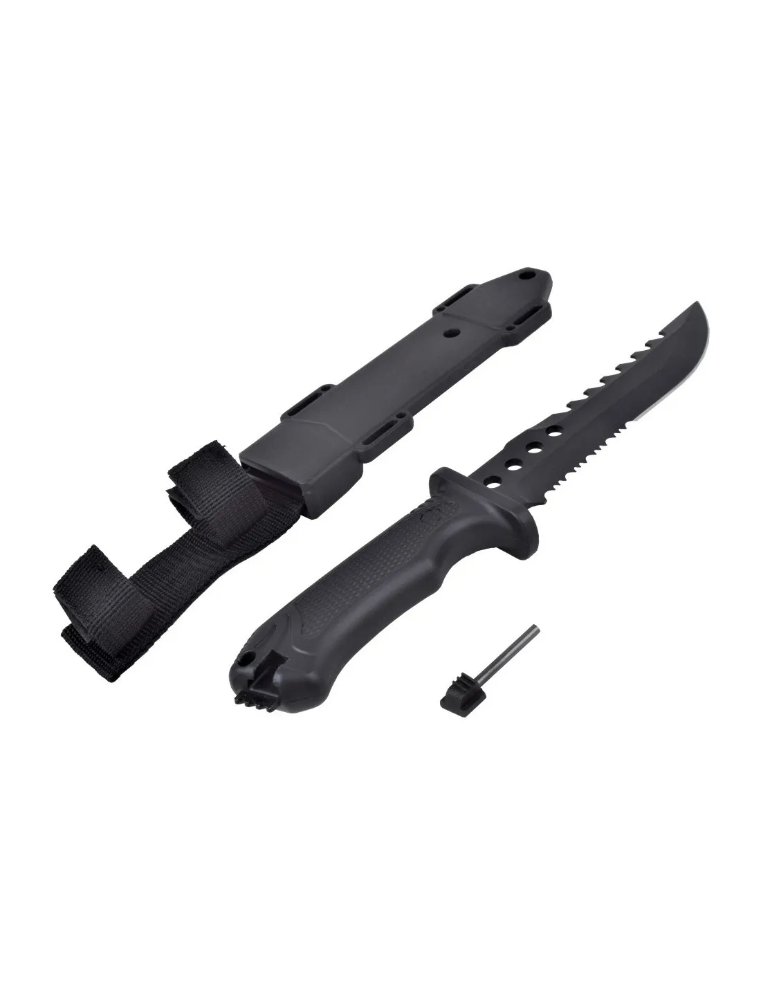 Cuchillo de caza SCK hoja acero inox. con sierra (31,5 cm.)
