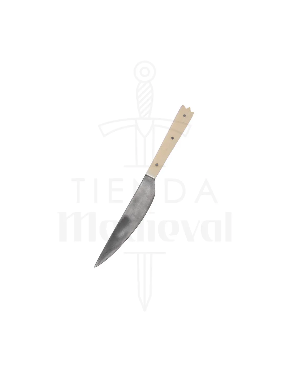 Cuchillo de cocina mango hueso, con funda (19 cm.)