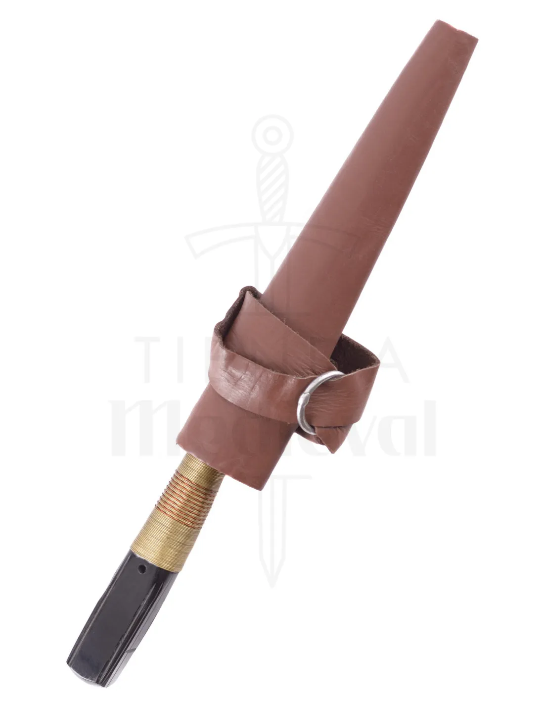 Cuchillo medieval de mesa con funda (24,5 cm.)