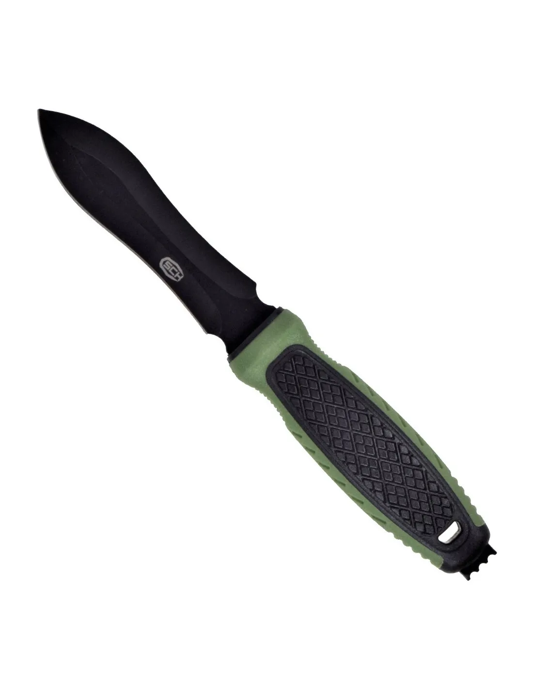 CUCHILLO NEGROVERDE OLIVA DE SUBMARINISMO SCK (24 CM.)