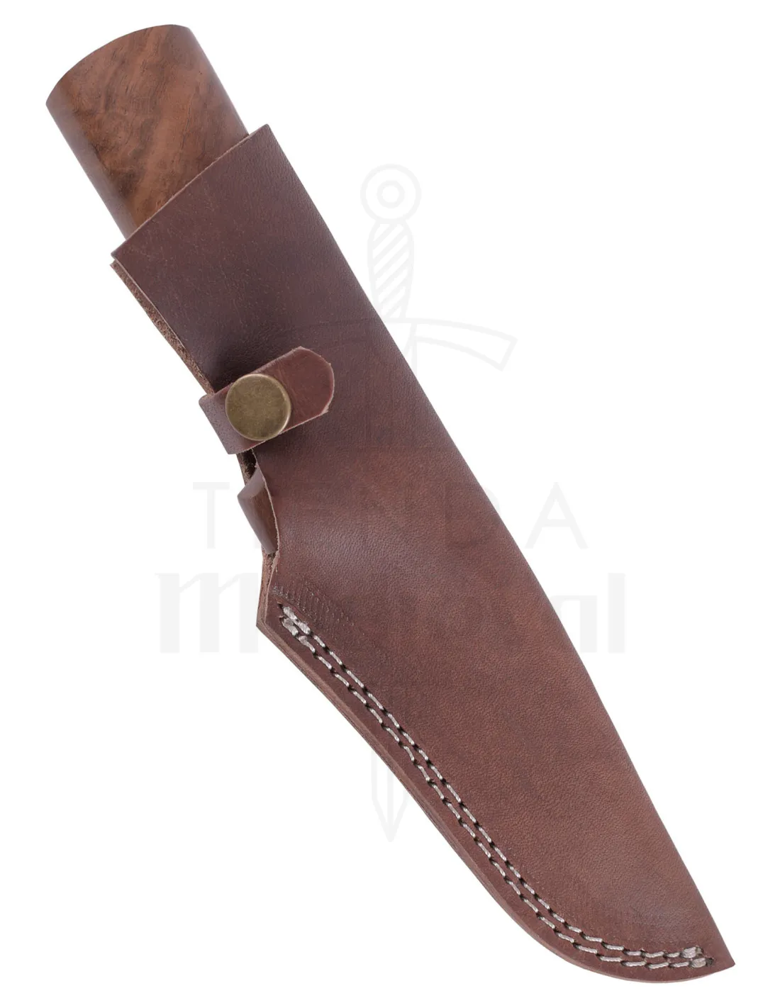 Cuchillo outdoor acero con funda cuero (23 cm.)