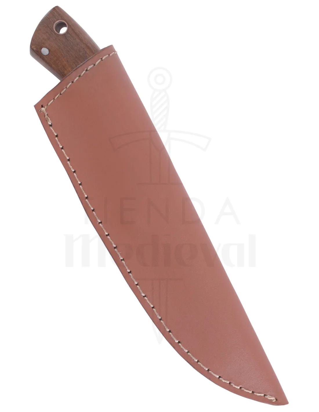 Cuchillo outdoor hoja Damasco con funda (19,5 cm)