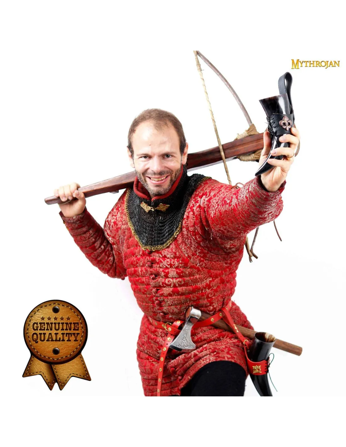 Cuerno Medieval Caballero del Reino con tahalí (250 ml.)