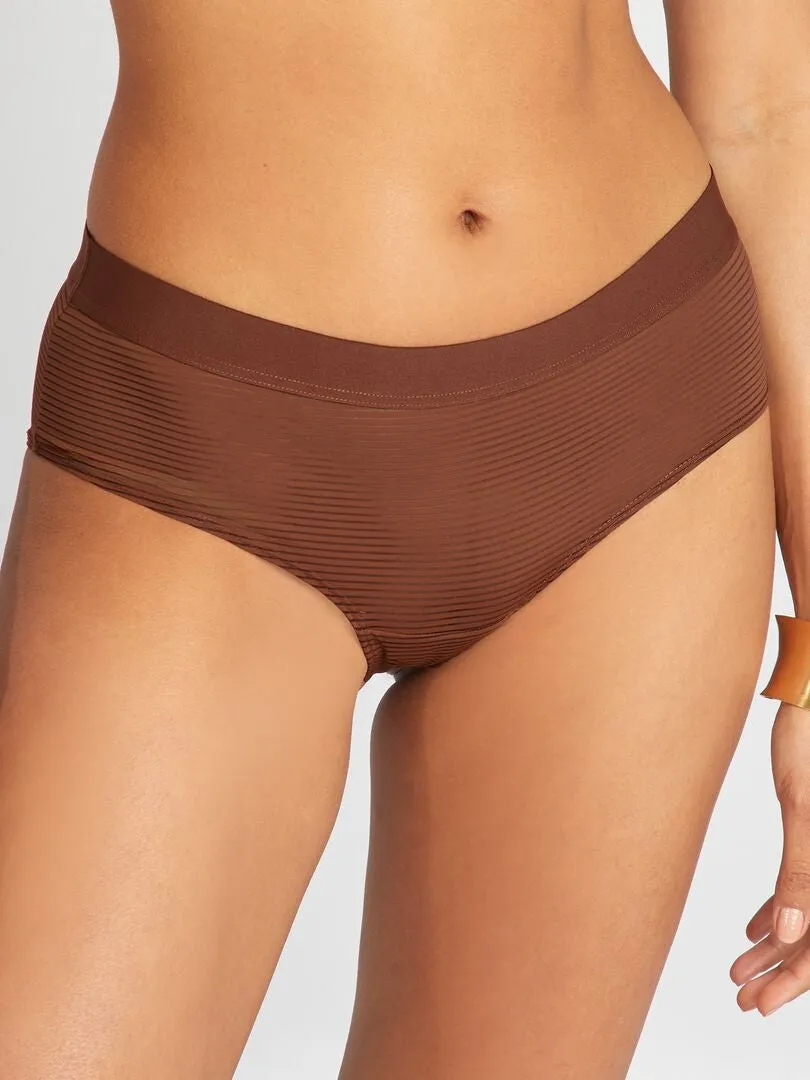 CULOTTE DE MICROFIBRA  MARRON