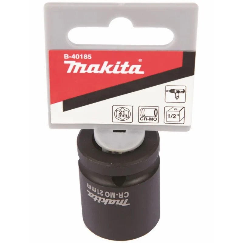 DADO HEXAGONAL MILIMéTRICO 1/2" X 21MM CORTO MAKITA B40185
