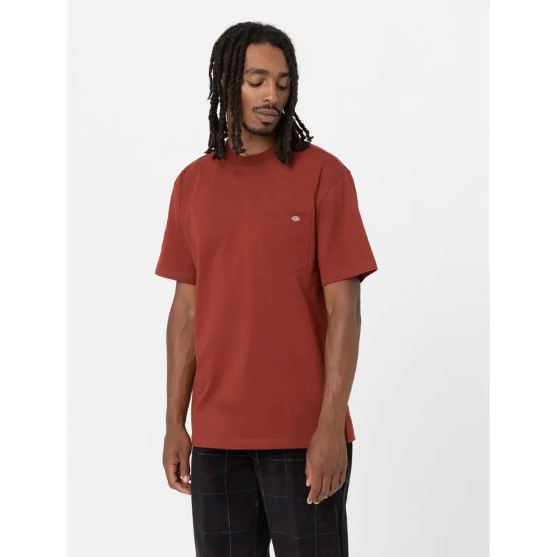 DICKIES LURAY POCKET TEE SS FIRED BRICK