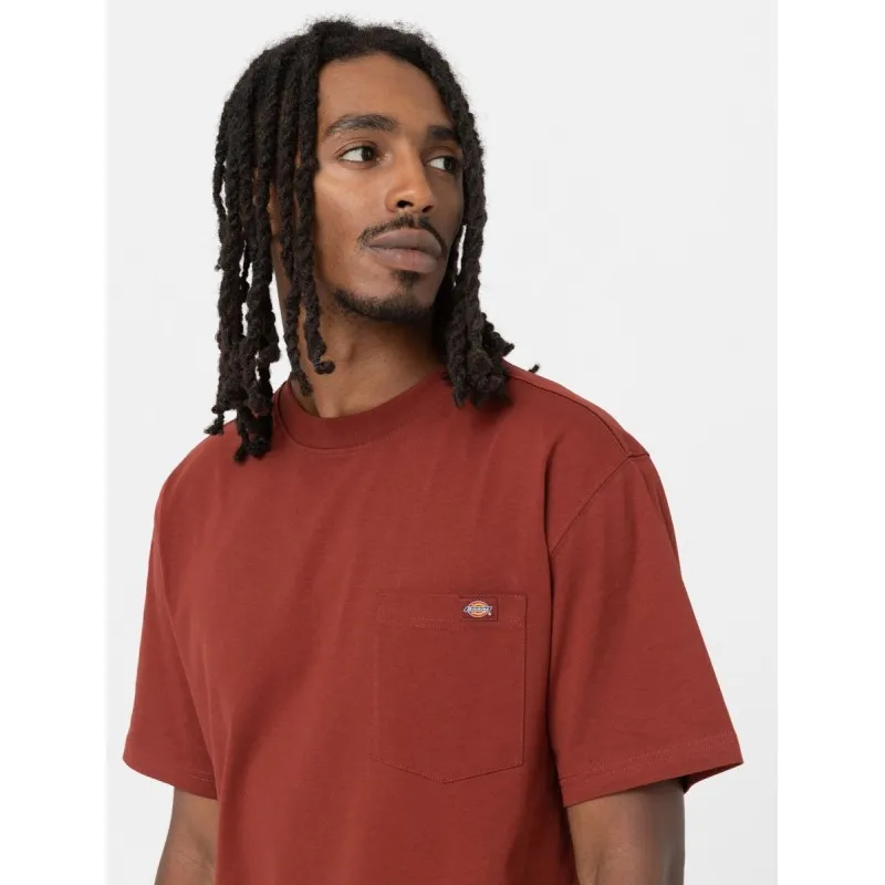 DICKIES LURAY POCKET TEE SS FIRED BRICK
