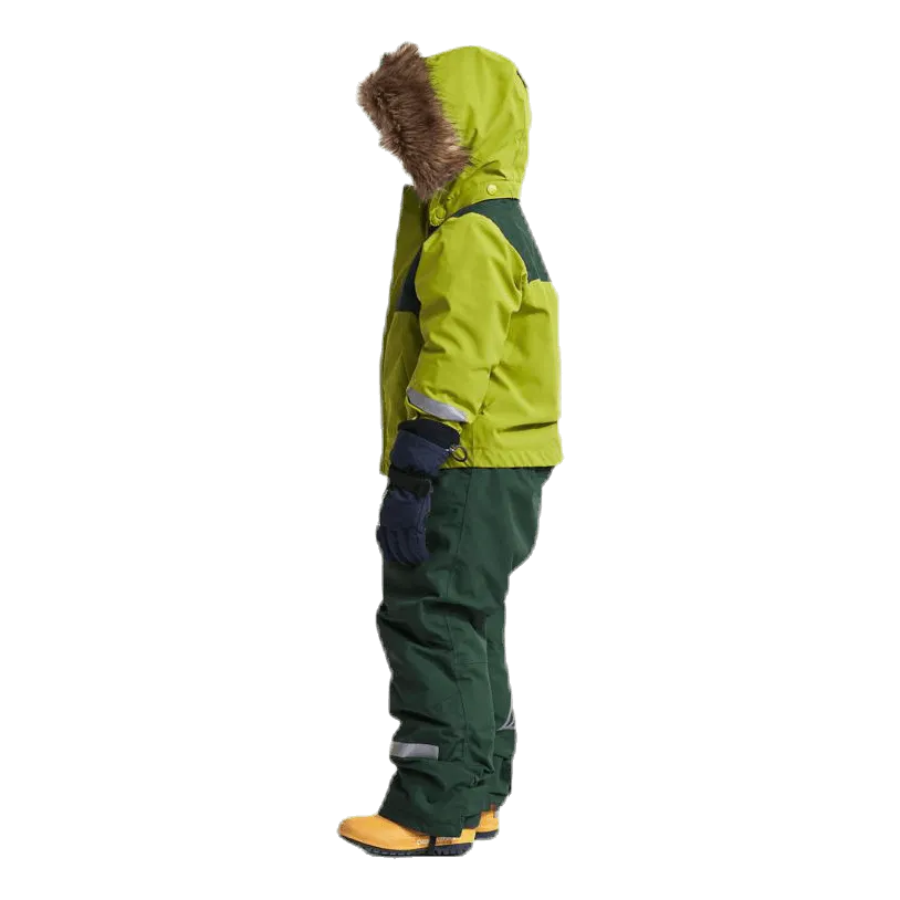 Didriksons Tirian Kid's Coverall Green