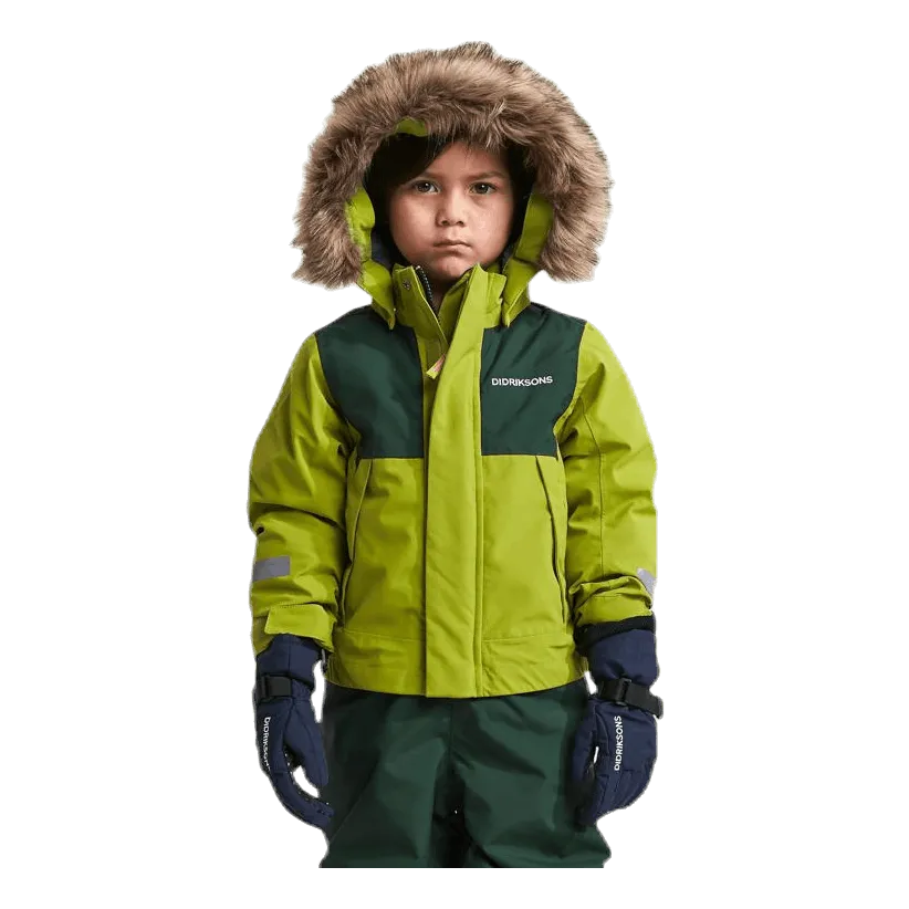 Didriksons Tirian Kid's Coverall Green