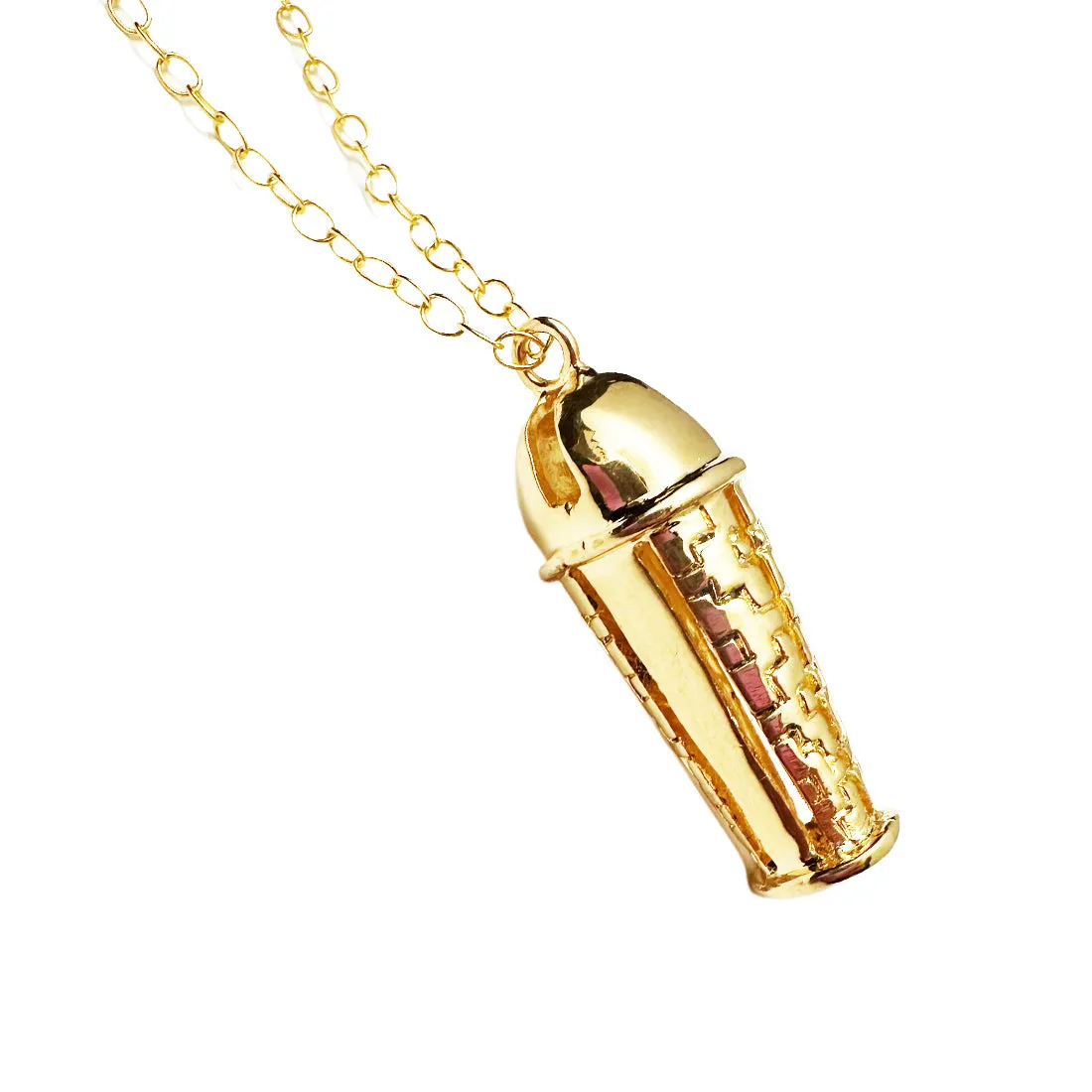 DIJE CASCABEL ABULTADO  ORO