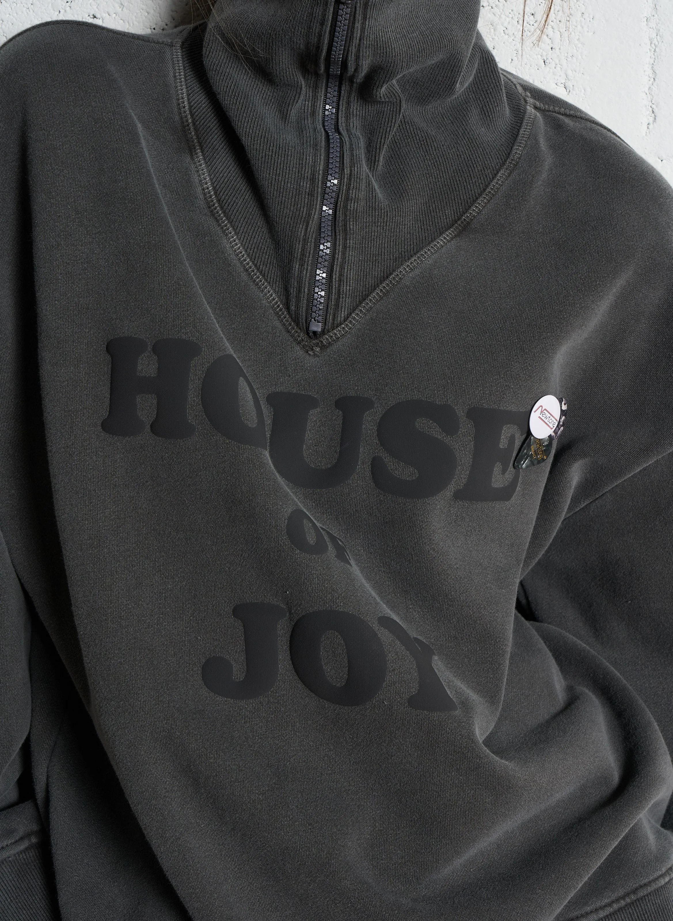 DRIVER HOUSE  SUéTER HOLGADO DE ALGODóN CON ESTAMPADO DE RAYAS EN GRIS