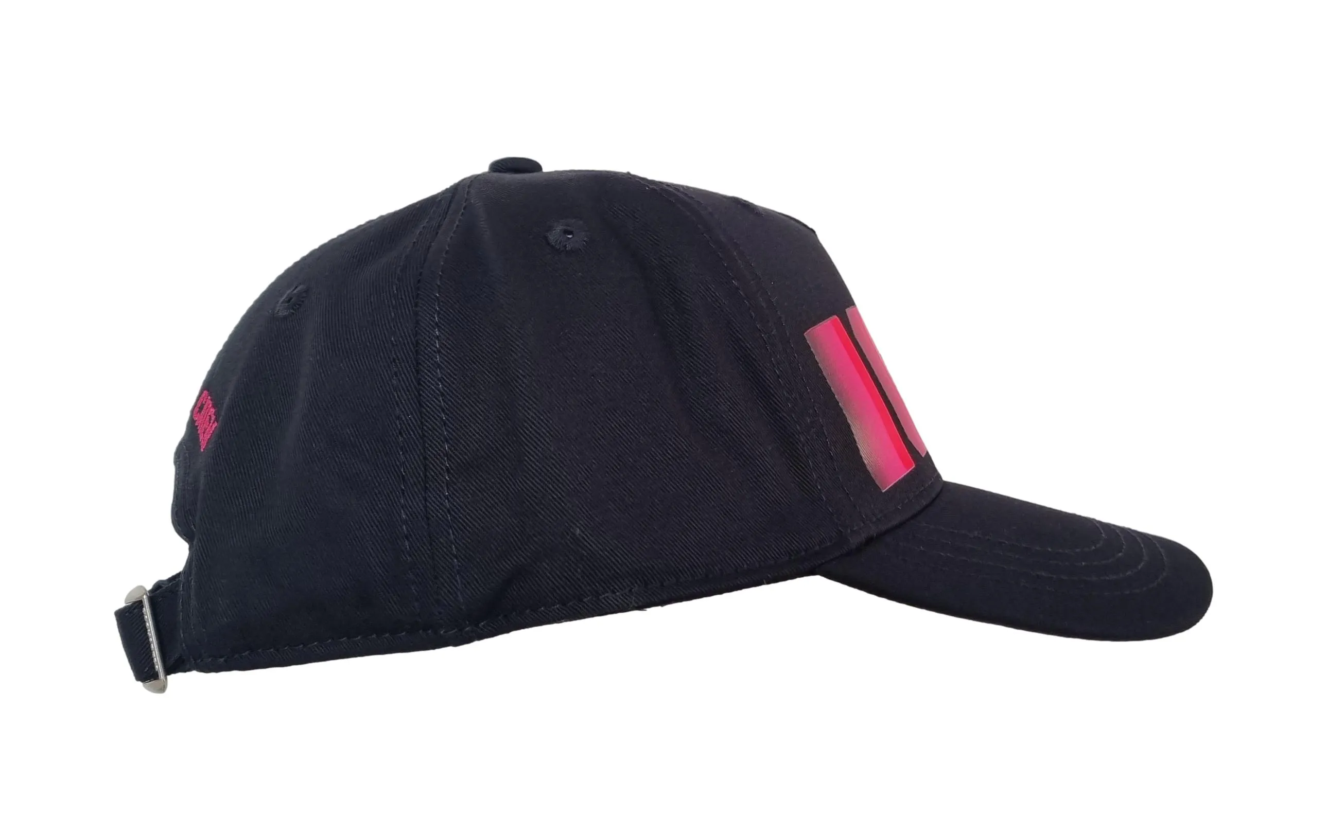 DSQUARED2 Gorra de béisbol sombrero M637 Blur ICON negro rosa fluo