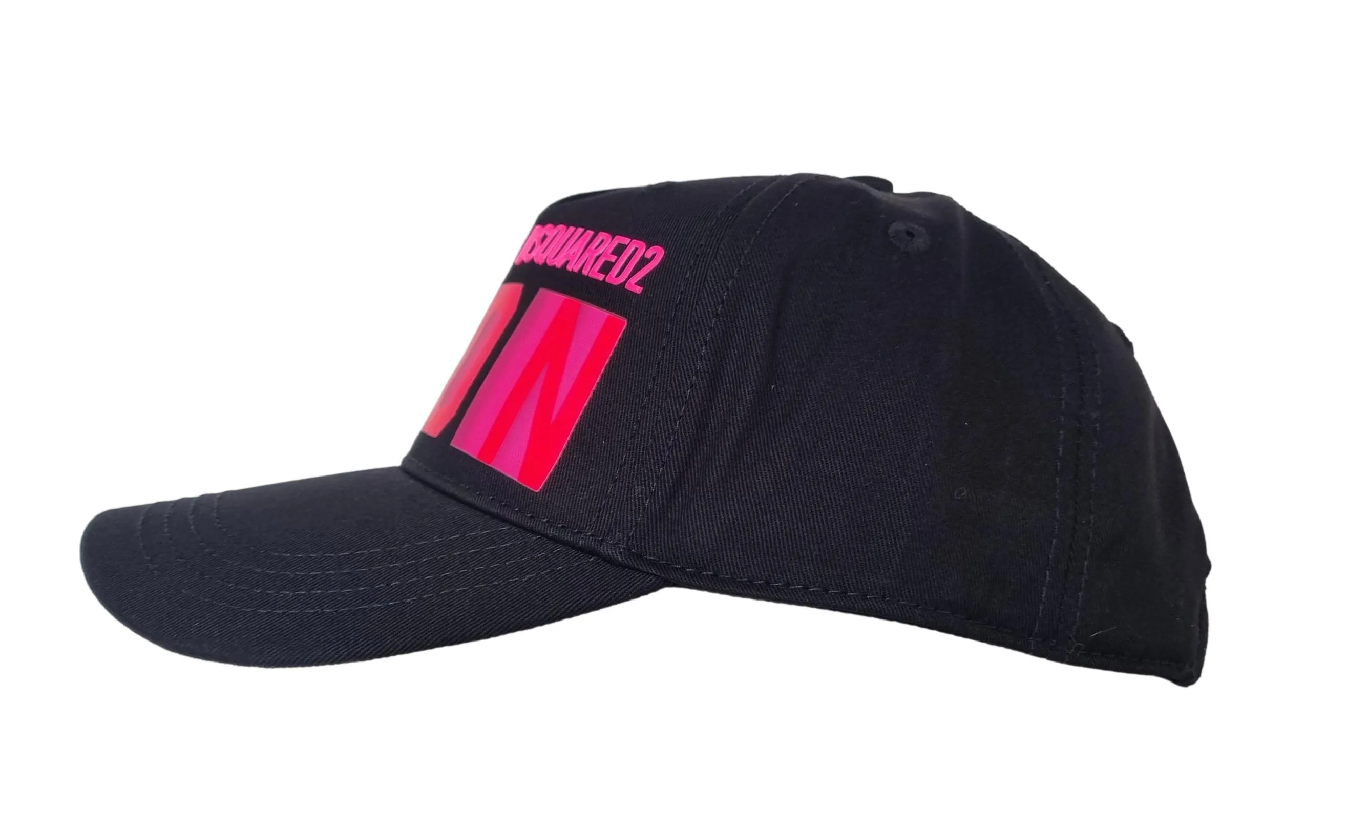 DSQUARED2 Gorra de béisbol sombrero M637 Blur ICON negro rosa fluo