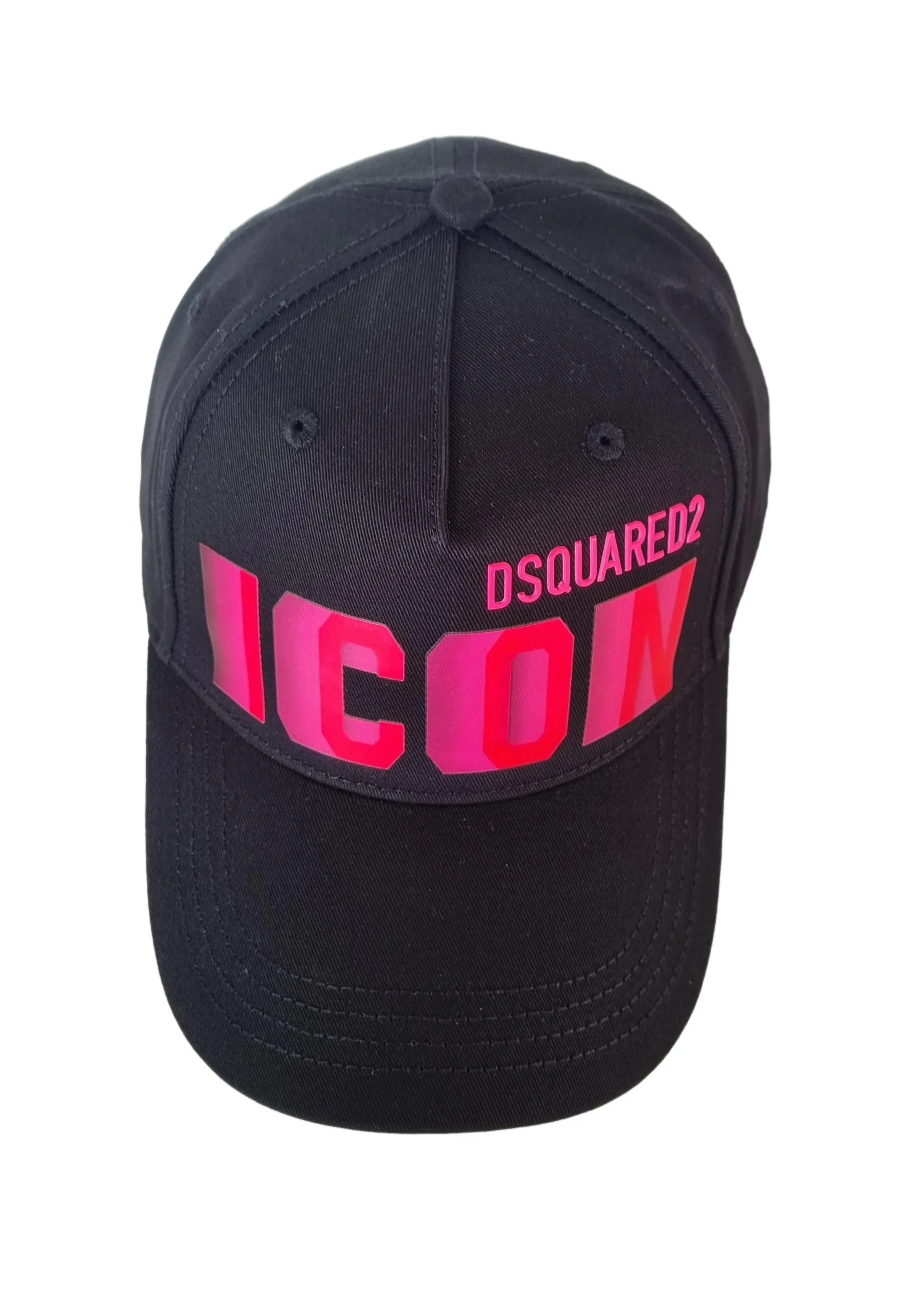 DSQUARED2 Gorra de béisbol sombrero M637 Blur ICON negro rosa fluo