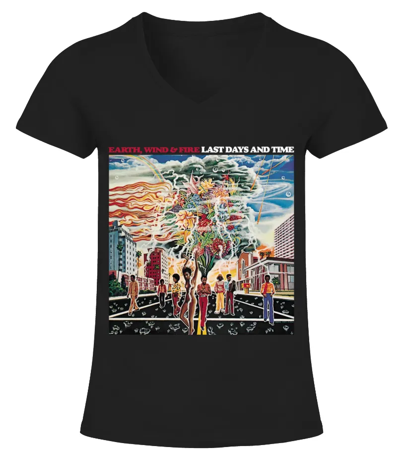 Earth, Wind &amp; Fire BK (10) Camiseta cuello pico Mujer