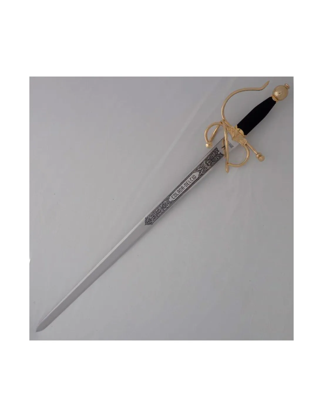 Espada Colada Cid, dorada