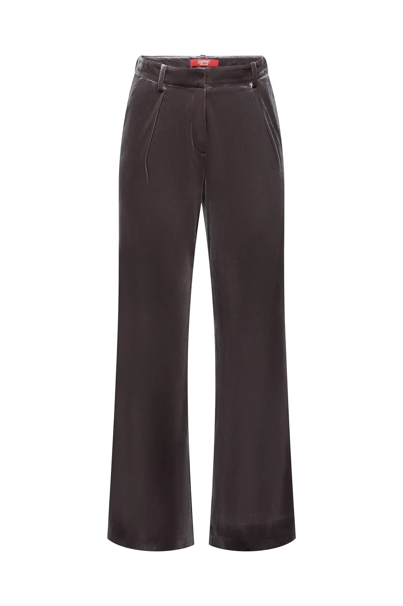 Esprit Pantalón ancho terciopelo con pinzas