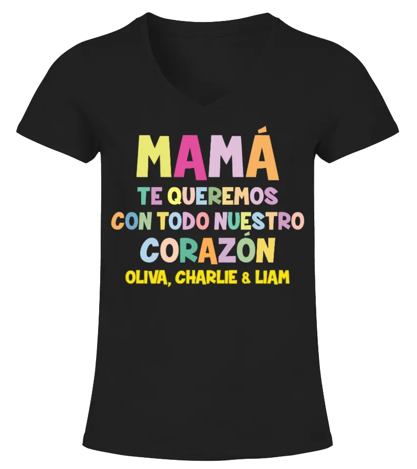 Este papá tan maravilloso pertenece a Javier y Marta Camiseta cuello pico Mujer