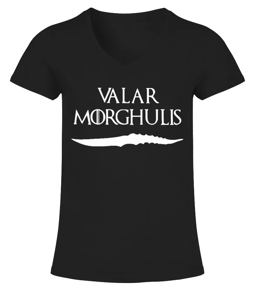 GAME OF THRONES High Valyrian Valar Morghulis Dohaeris ARYA STARK Not Today All Men Must Die T Shirt TV GOT Tee Shirt Camiseta c