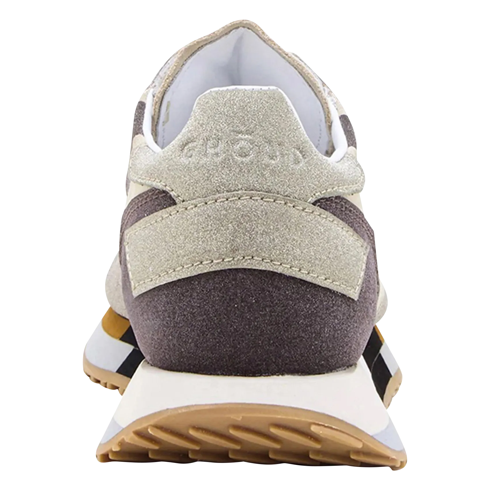 GHOUD VENICE STAR M  ZAPATILLAS BAJAS CON LENTEJUELAS Y SHERPA DE CUERO MIXTO EN BEIGE