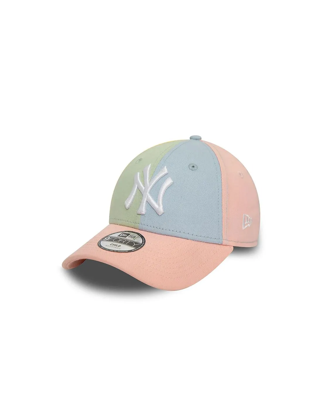 Gorra New Era Child Block 9FORTY Rosa Infantil