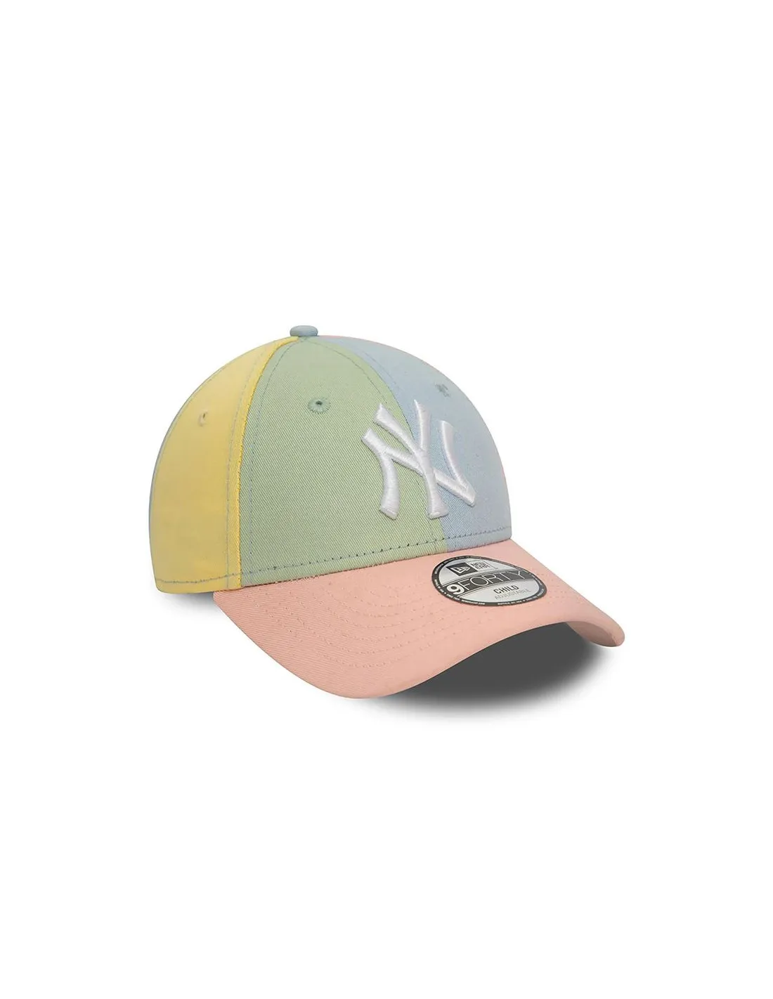 Gorra New Era Child Block 9FORTY Rosa Infantil
