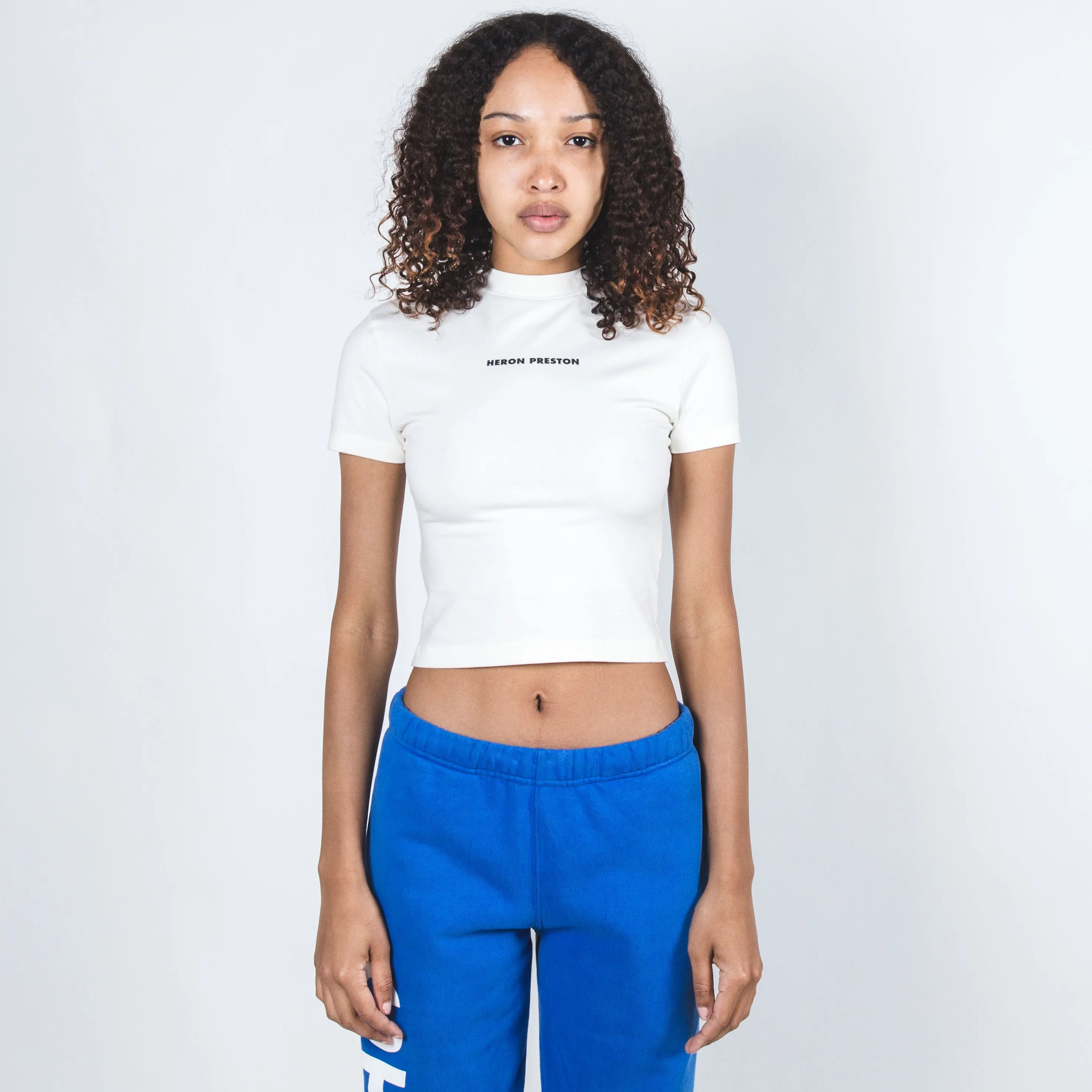 HERON PRESTON SS BABY TEE WHITE BLACK