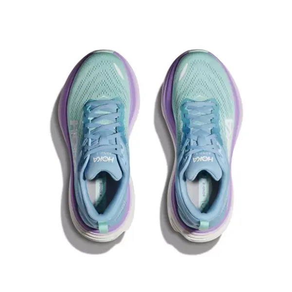 HOKA Bondi 8 Wide Airy Blue/Sunlit Ocean para mujer