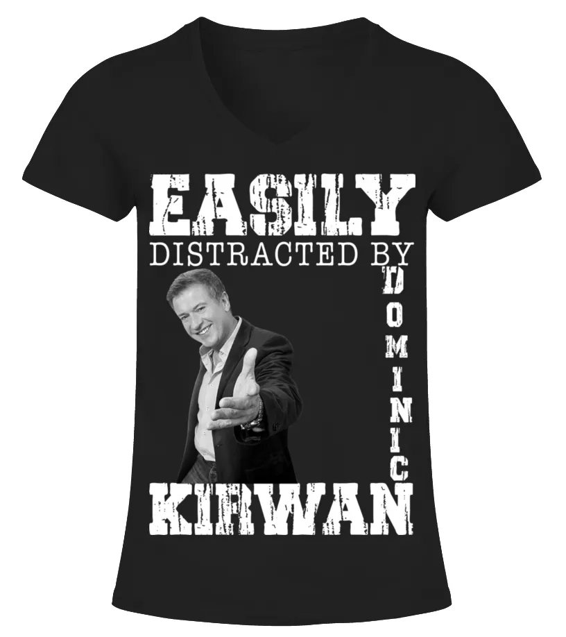 I'M LISTENING TO DOMINIC KIRWAN Camiseta cuello pico Mujer