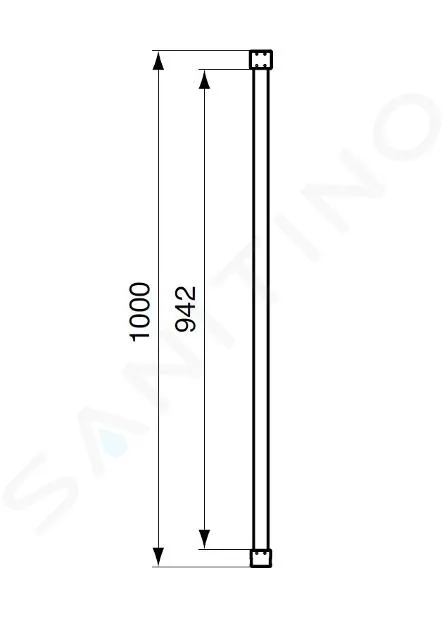 IDEAL STANDARD CONNECT 2  BRAZO DE SUJECIóN, NEGRO K9380V3