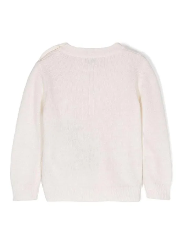 IL GUFO SUéTER CUELLO REDONDO  BLANCO
