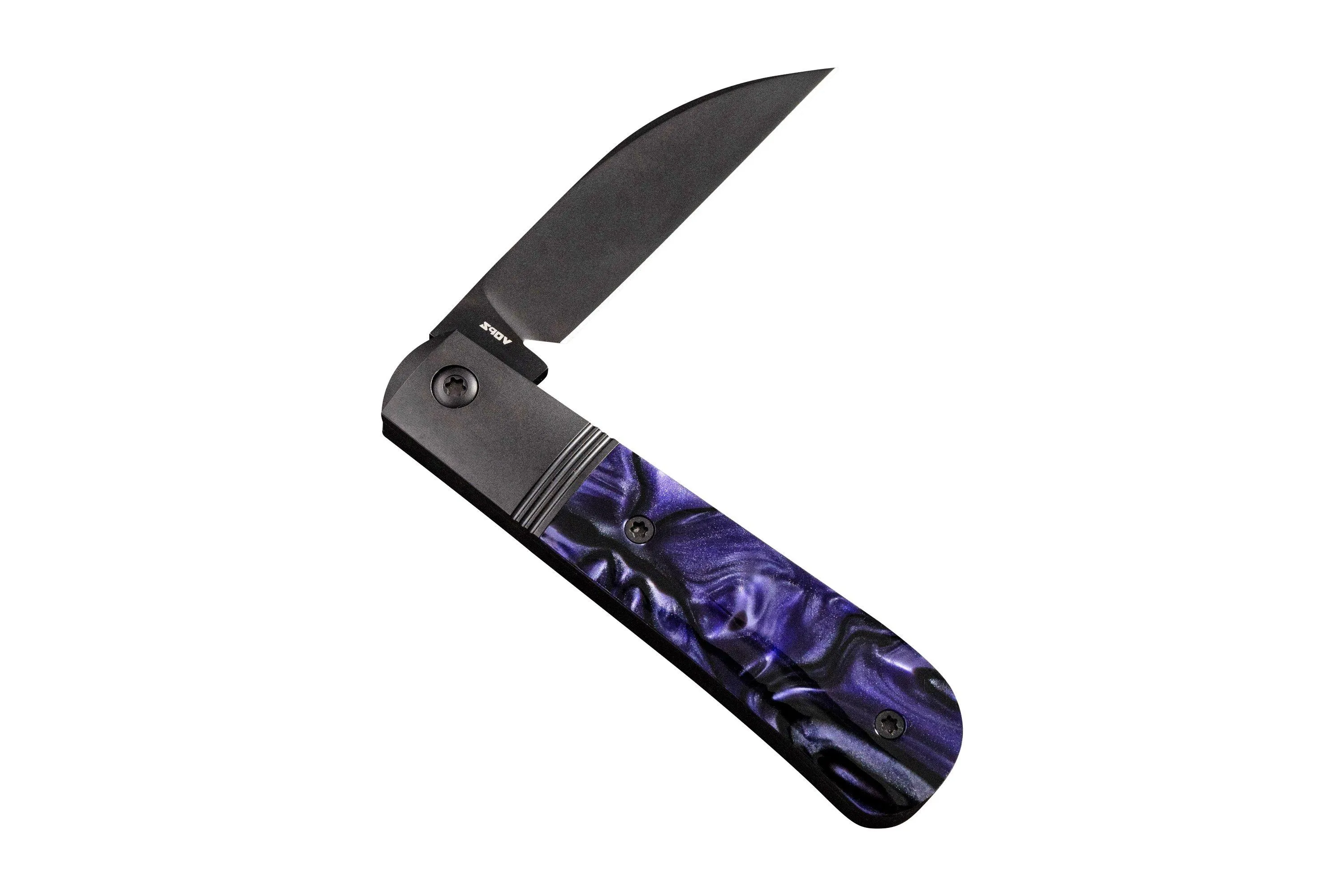 JACK WOLF LAID BACK JACK LAIDB02KIRPUR KIRINITE PURPLE WAVE, SLIPJOINT NAVAJA