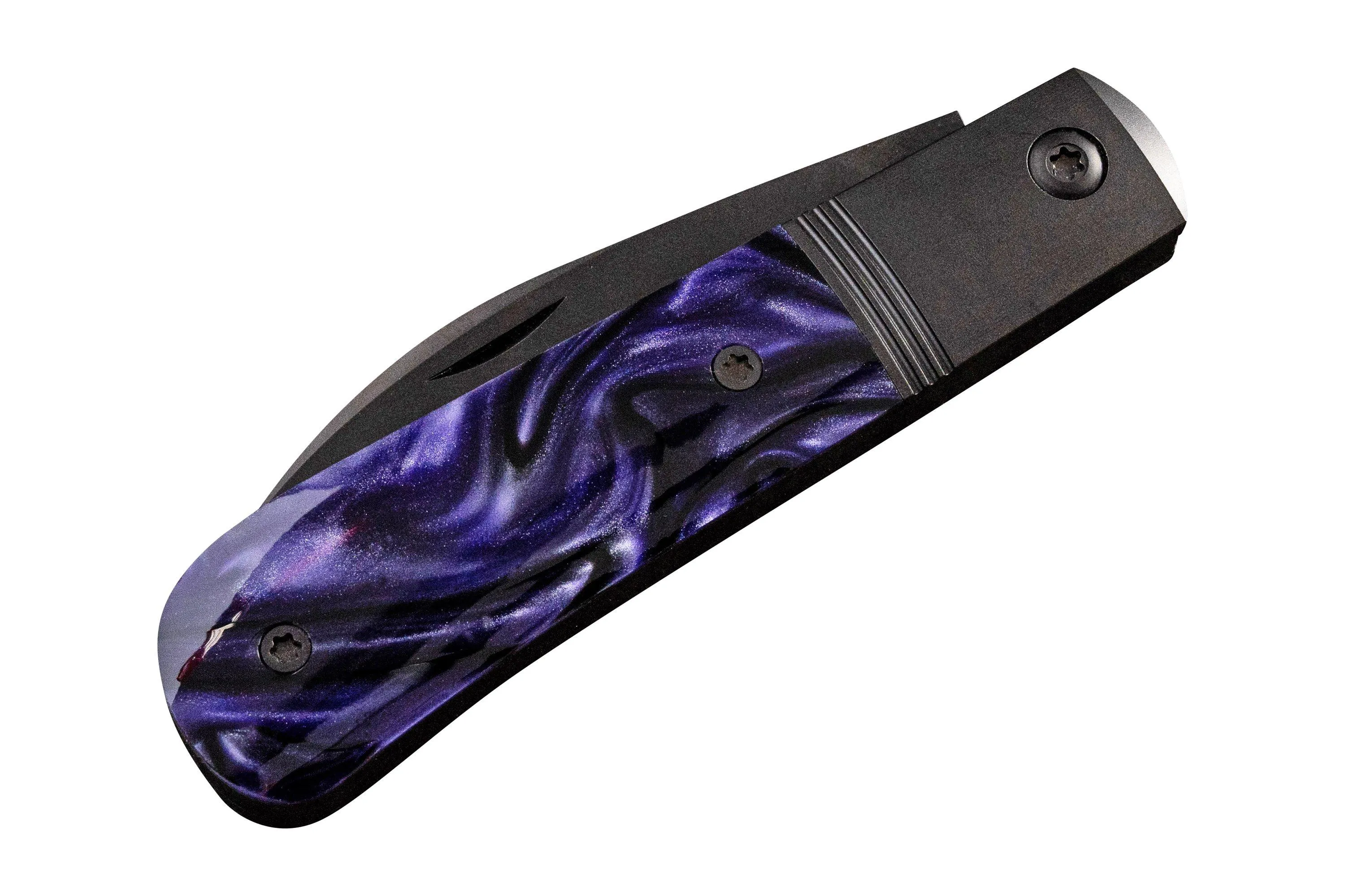 JACK WOLF LAID BACK JACK LAIDB02KIRPUR KIRINITE PURPLE WAVE, SLIPJOINT NAVAJA
