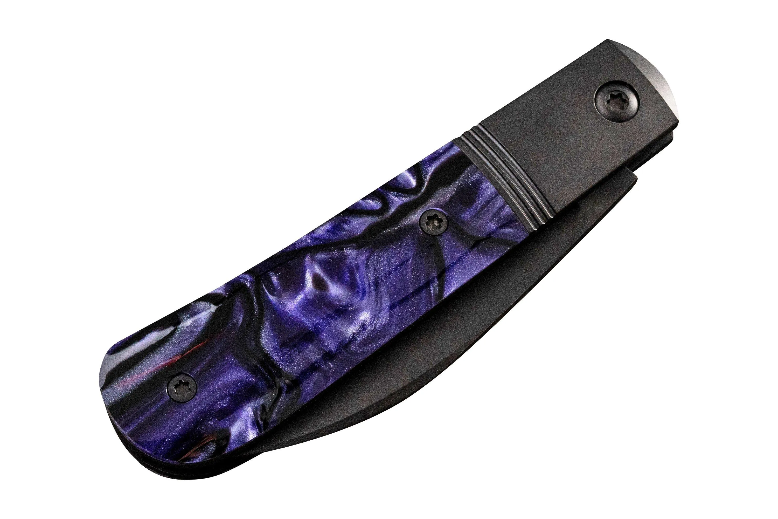 JACK WOLF LAID BACK JACK LAIDB02KIRPUR KIRINITE PURPLE WAVE, SLIPJOINT NAVAJA