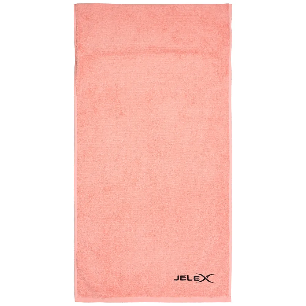 JELEX "100FIT" Toalla de fitness con bolsillo rosa