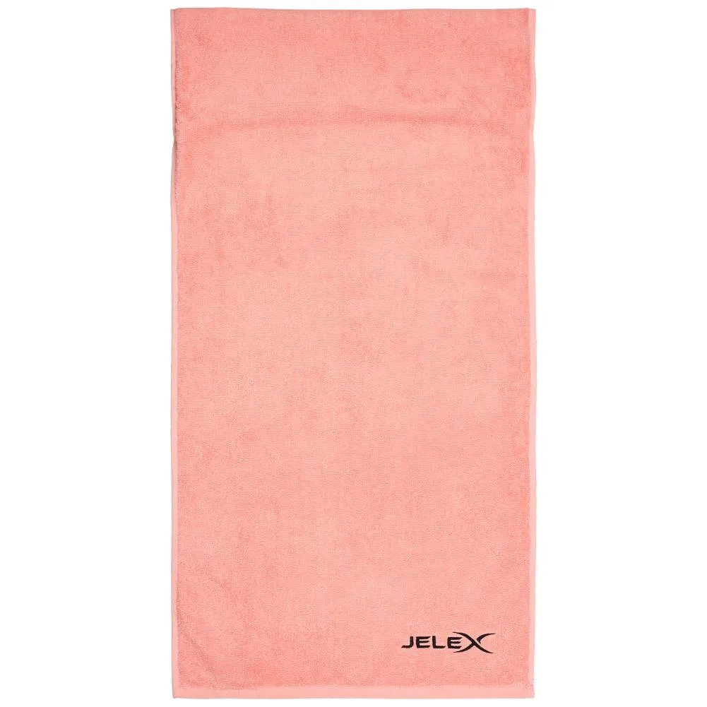 JELEX "100FIT" Toalla de fitness con bolsillo rosa