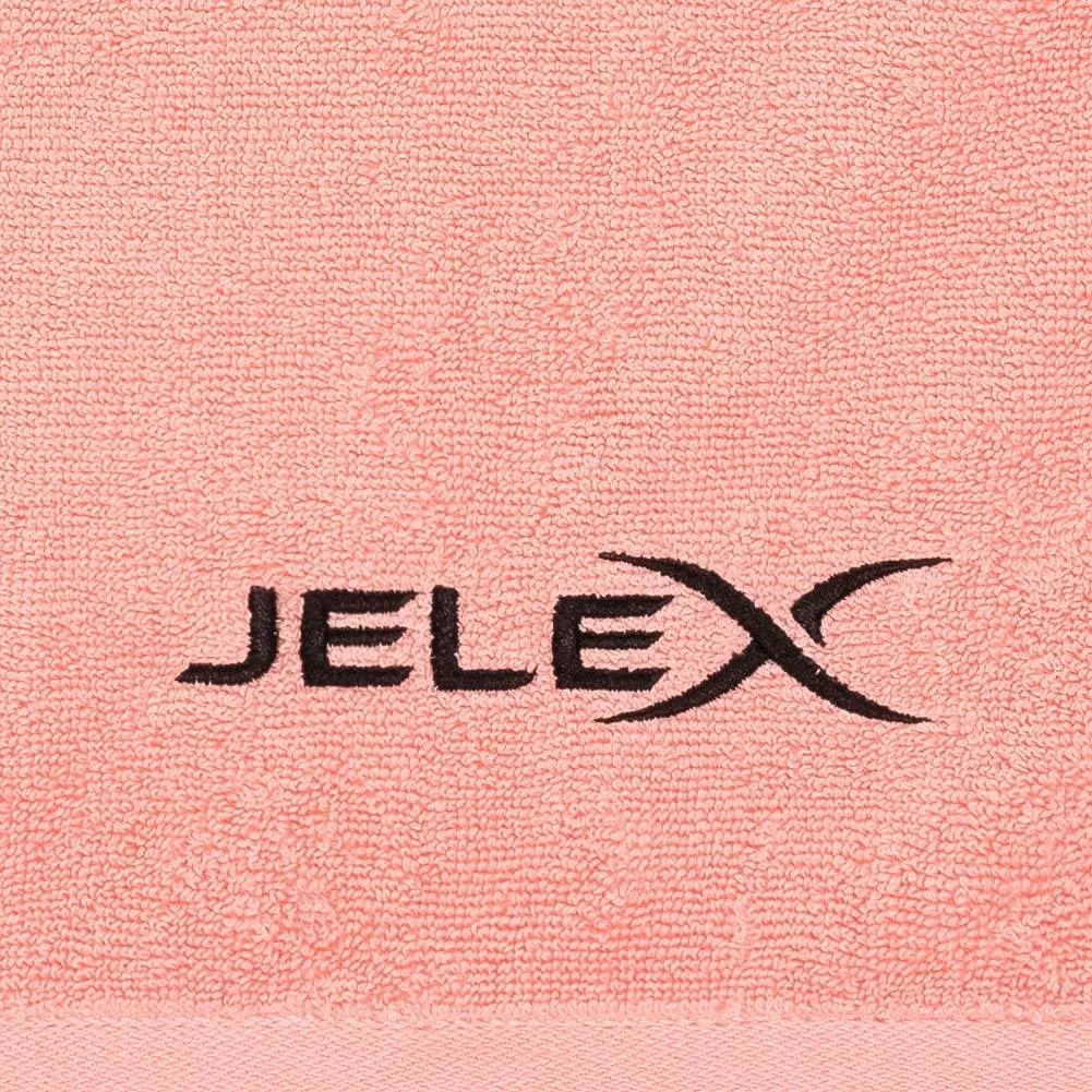 JELEX "100FIT" Toalla de fitness con bolsillo rosa