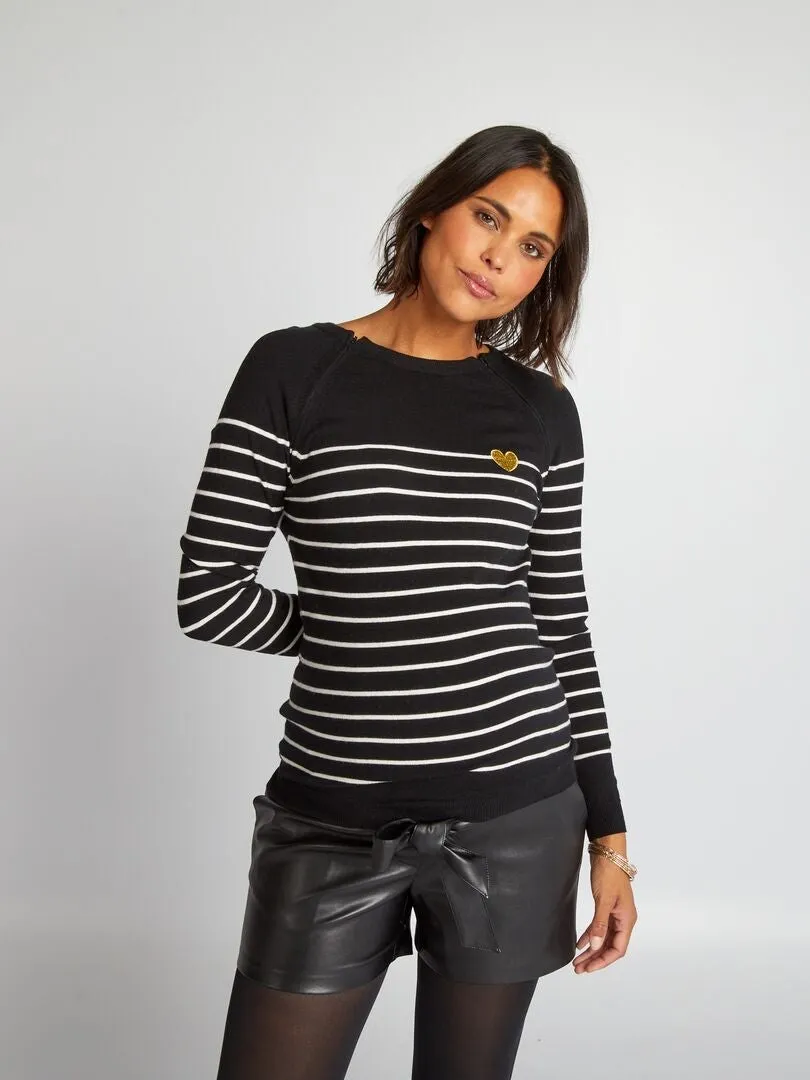 JERSEY MARINERO DE LACTANCIA  NEGRO