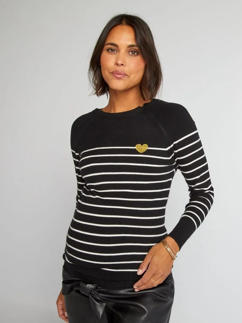 JERSEY MARINERO DE LACTANCIA  NEGRO