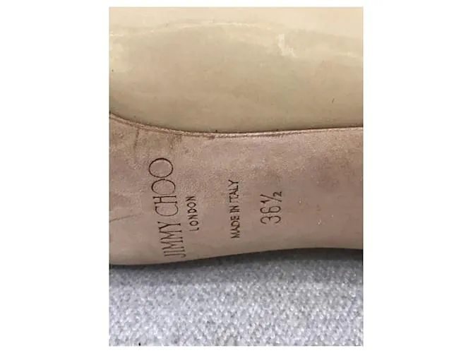 JIMMY CHOO Tacones T.UE 36.5 Charol Beige 