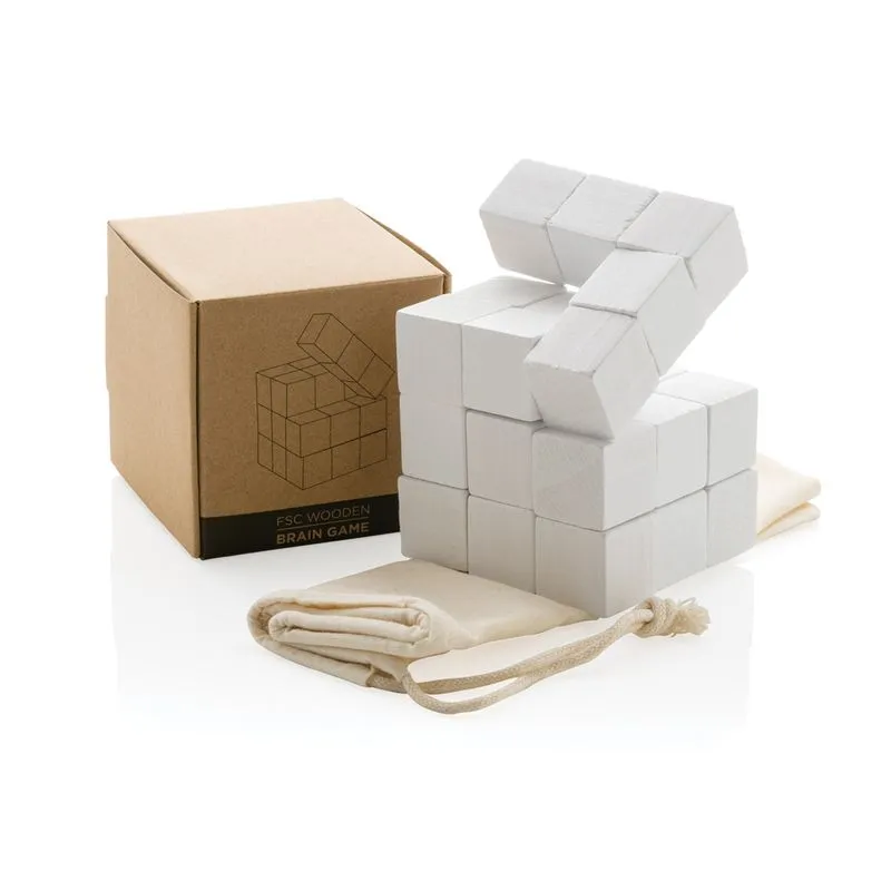 Juego mental de madera FSC® en bolsa de lona