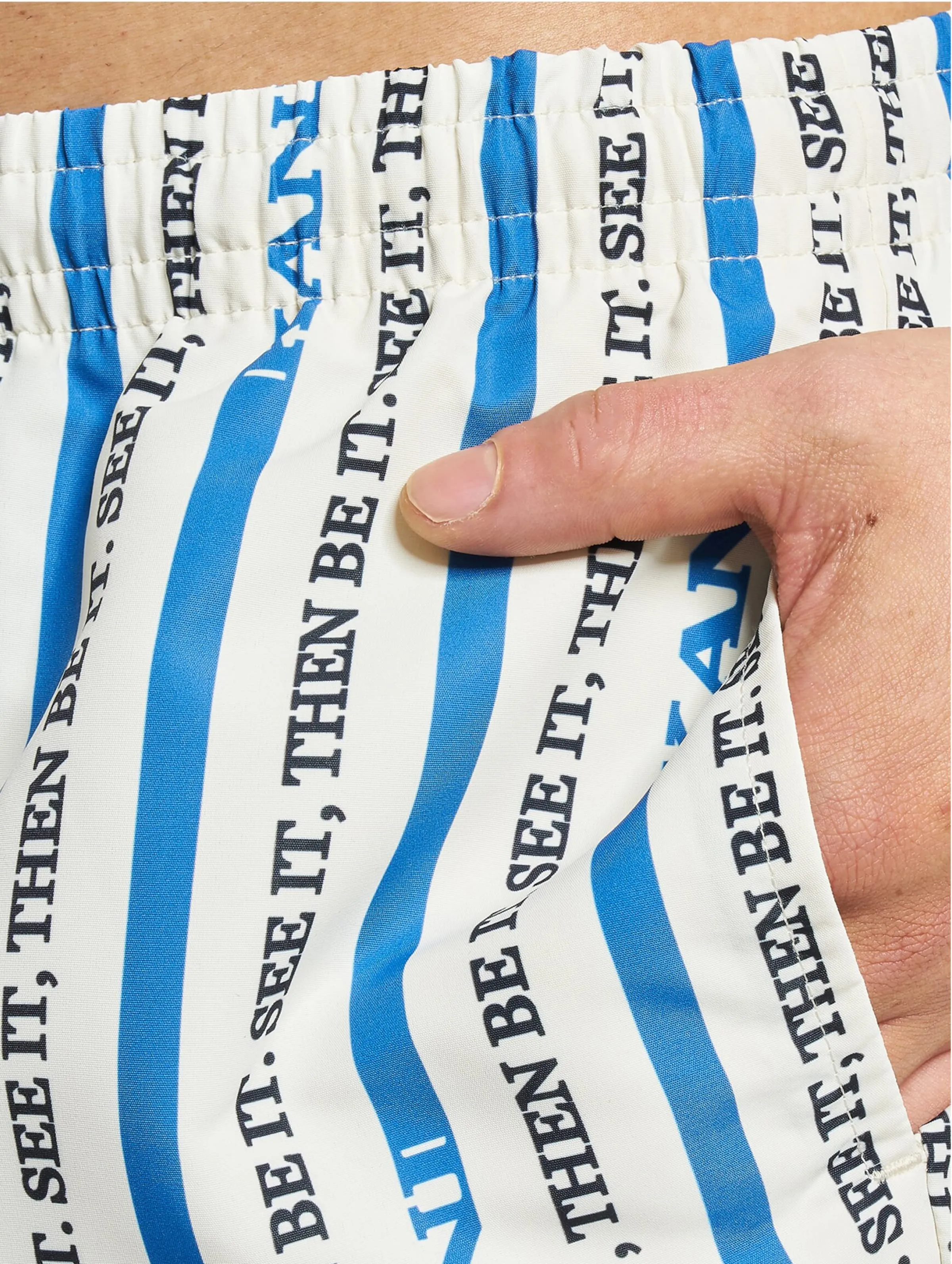 KK Small Signature Logo Stripe