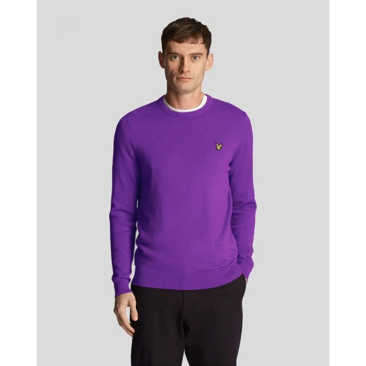 KN821V CREW NECKX515 CARD PURPLE