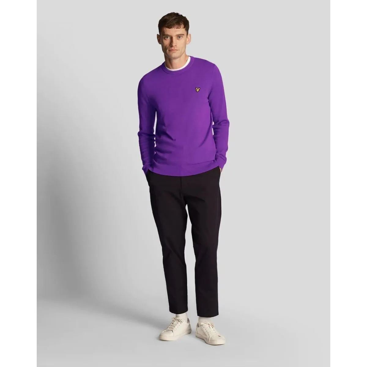 KN821V CREW NECKX515 CARD PURPLE