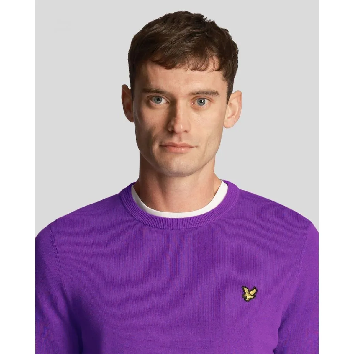 KN821V CREW NECKX515 CARD PURPLE